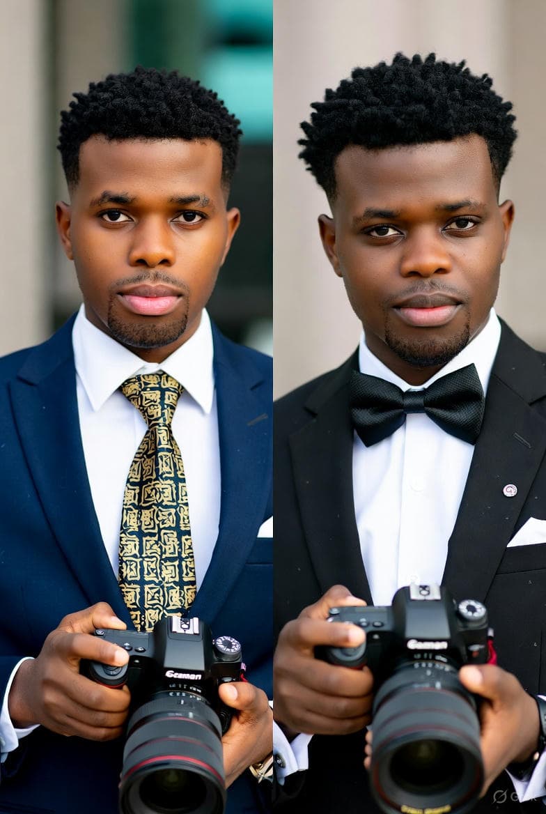 Photographe professionnel en action